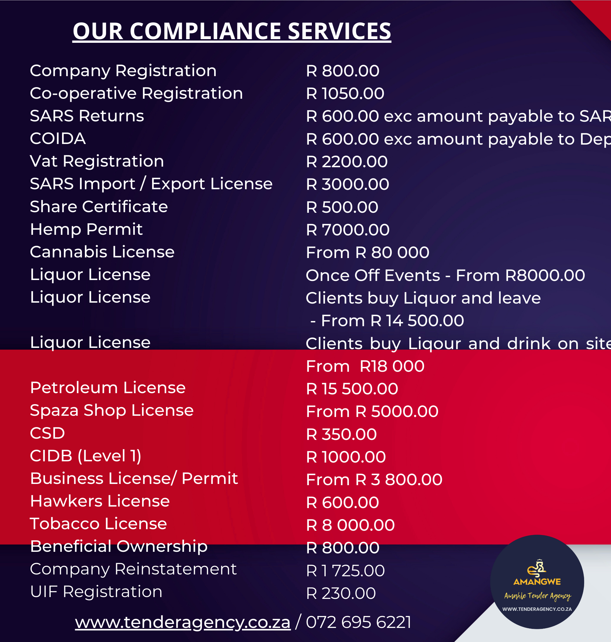 Amangwe Amahle Price list Amangwe Amahle Price list